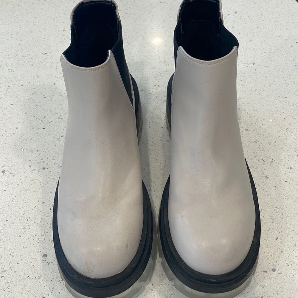 H&M Cream Ankle Boots